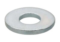 1/2 USS FLAT WASHERS MED. CARBON THRU-HARDENED ZINC - USA